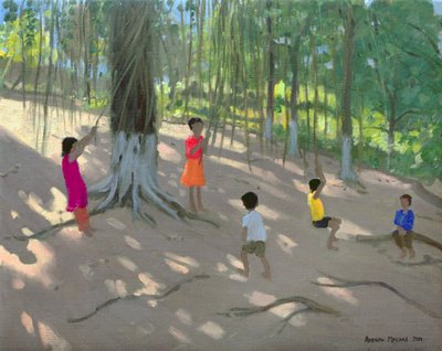 Columpio en el árbol, Isla Elefante, Bombay, 2000 de Andrew Macara
